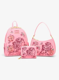 Loungefly Disney Beauty and the Beast Pink Roses Crossbody Bag — BoxLunch Exclusive