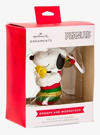 Hallmark Peanuts Snoopy and Woodstock Stocking Figural Ornament