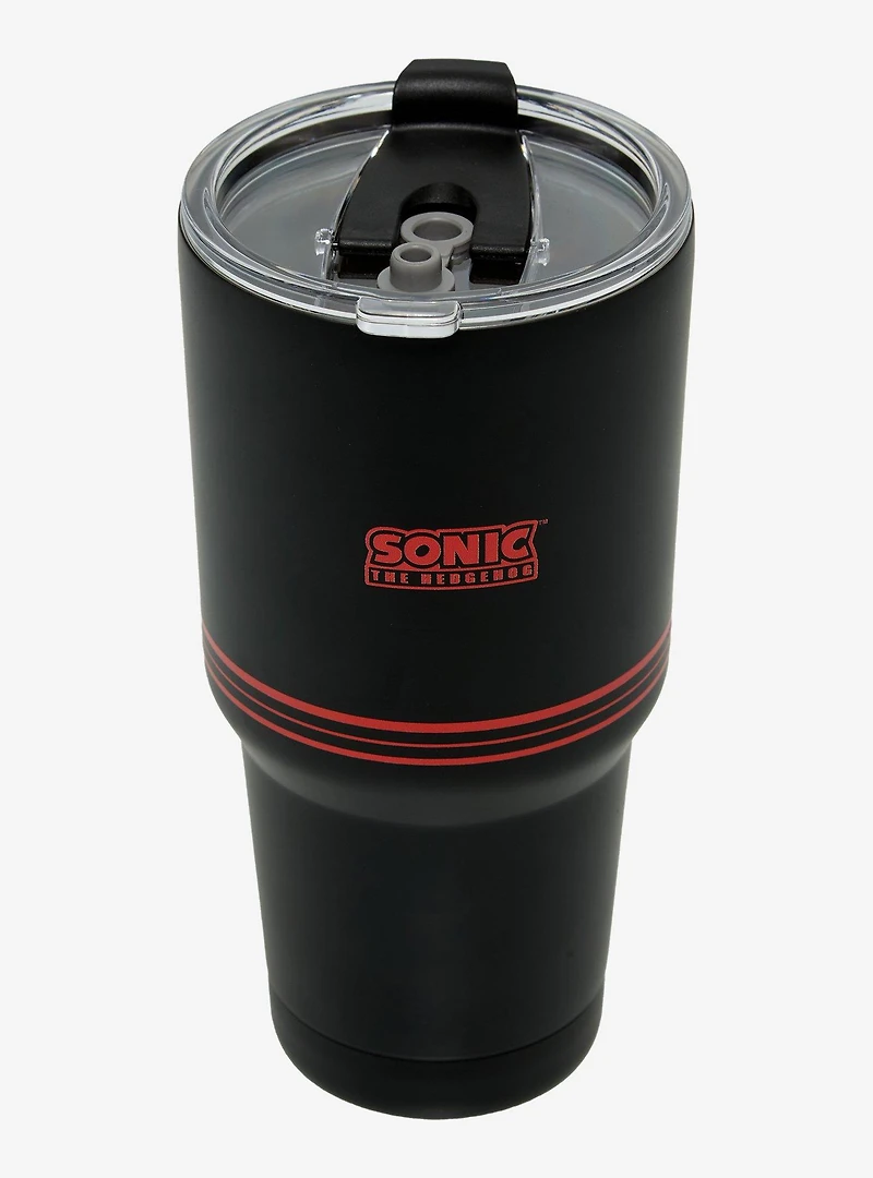 Sonic the Hedgehog Shadow Tonal Portrait Travel Mug - BoxLunch Exclusive