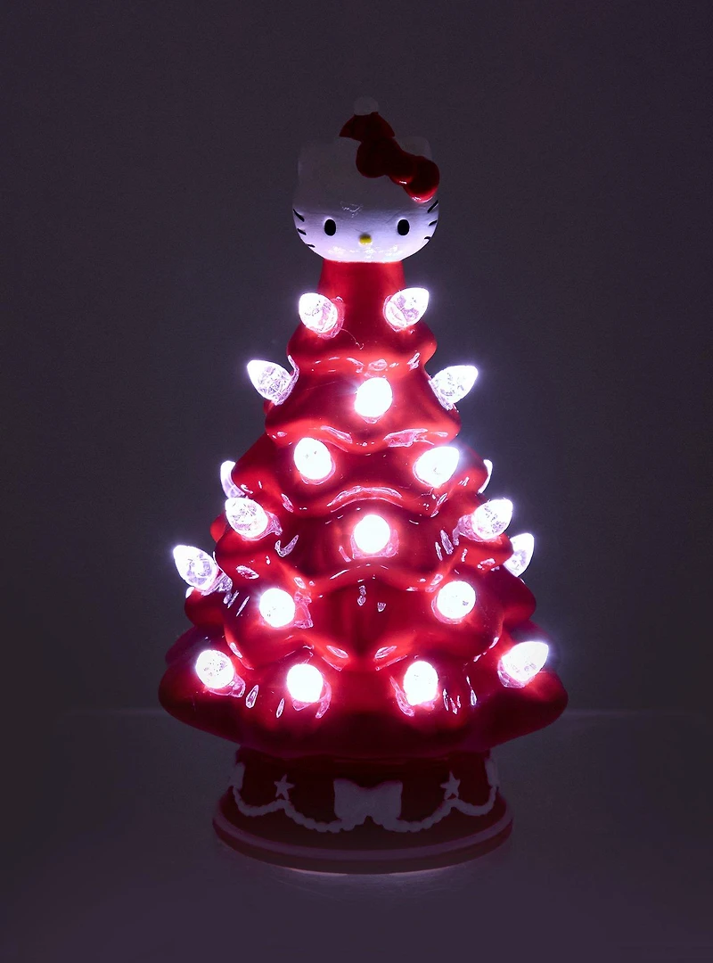 Sanrio Hello Kitty Red Light-Up Mini Christmas Tree Figure - BoxLunch Exclusive
