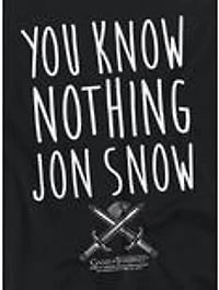Game of Thrones "You Know Nothing Jon Snow" Women's Crop Top T-Shirt