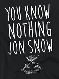 Game of Thrones "You Know Nothing Jon Snow" Women's Crop Top T-Shirt