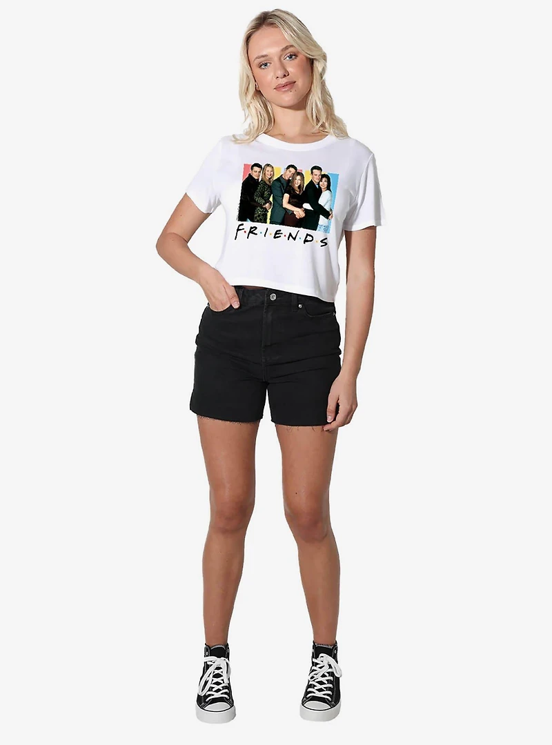 Friends Cast Logo Women's Crop Top T-Shirt