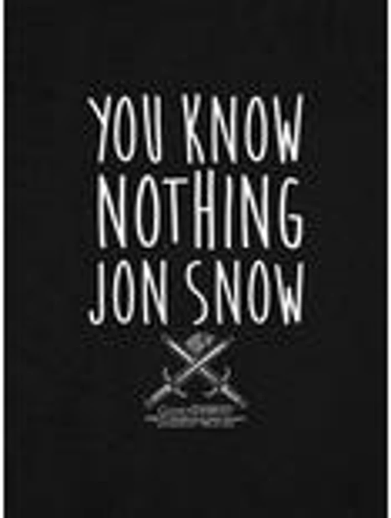 Game of Thrones "You Know Nothing Jon Snow" Cap Sleeve Baby Rib Women's Crop Top