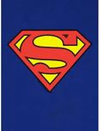 DC Comics Superman Classic Logo Cap Sleeve Baby Rib Women's Crop Top