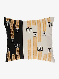 Star Wars X-Wing & TIE Fighter Battle Embroidered Pillow - BoxLunch Exclusive