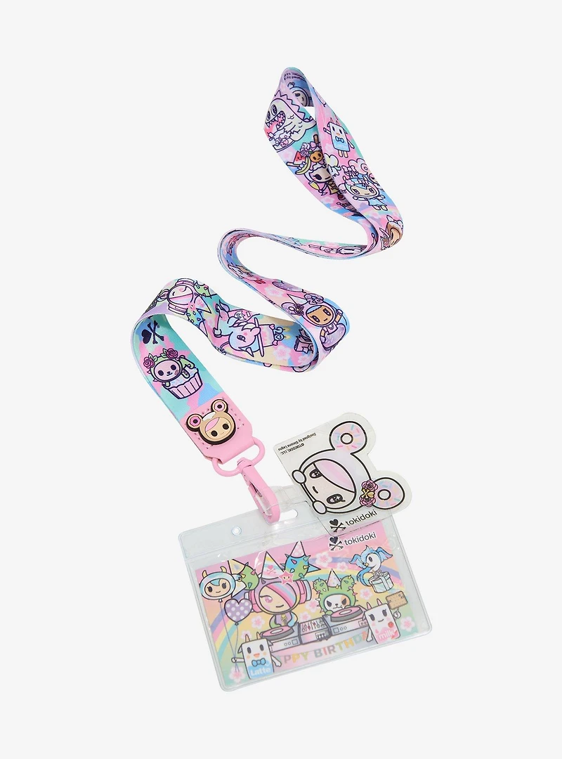 tokidoki 20th Anniversary Characters Allover Print Lanyard