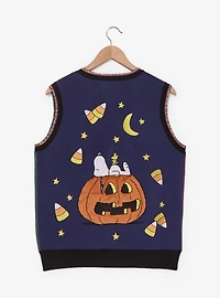 Peanuts Characters Halloween Color Block Women's Sweater Vest - BoxLunch Exclusive