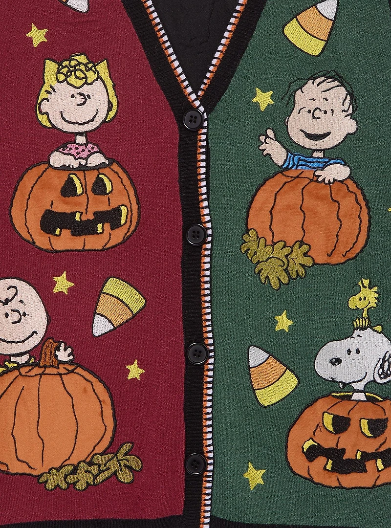 Peanuts Characters Halloween Color Block Women's Sweater Vest - BoxLunch Exclusive