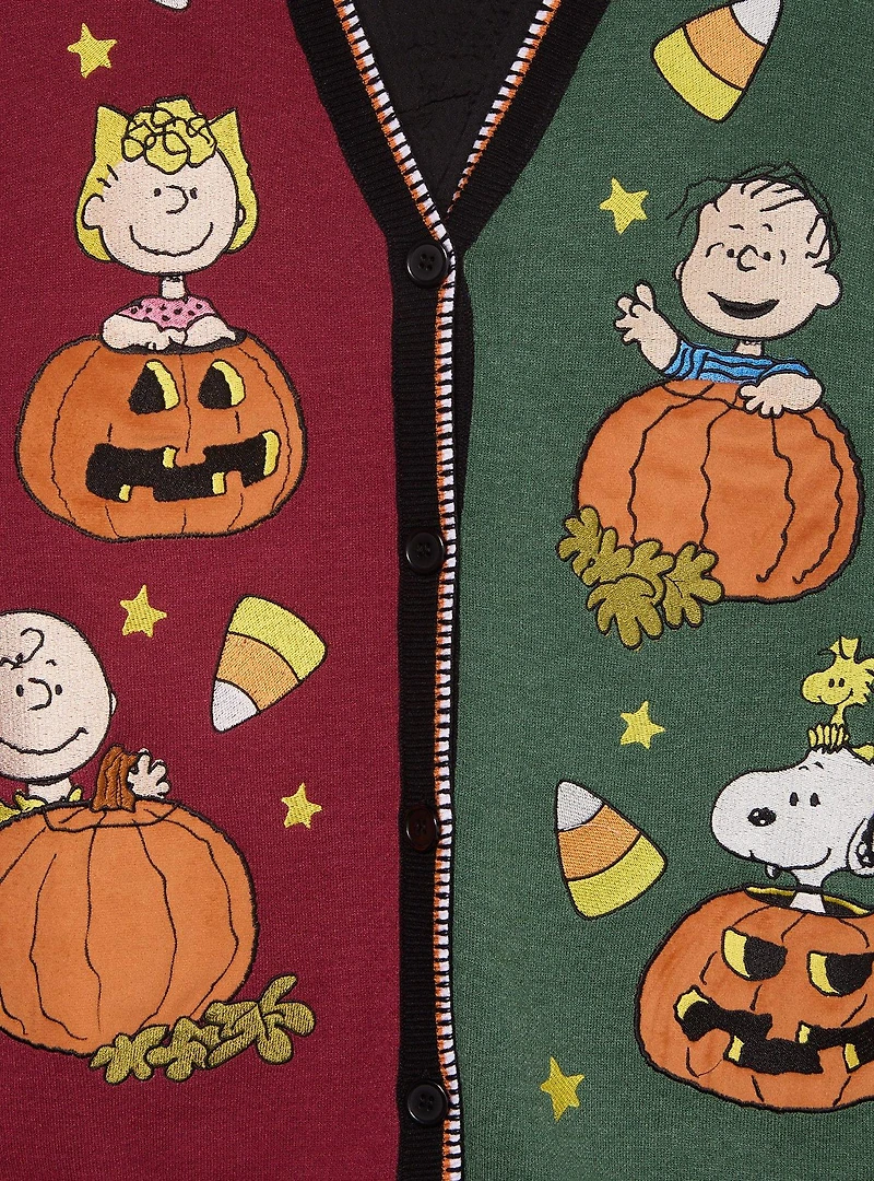 Peanuts Characters Halloween Color Block Women's Plus Sweater Vest - BoxLunch Exclusive