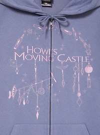 Studio Ghibli® Howl's Moving Castle Embroidered Tonal Icons Zippered Hoodie - BoxLunch Exclusive