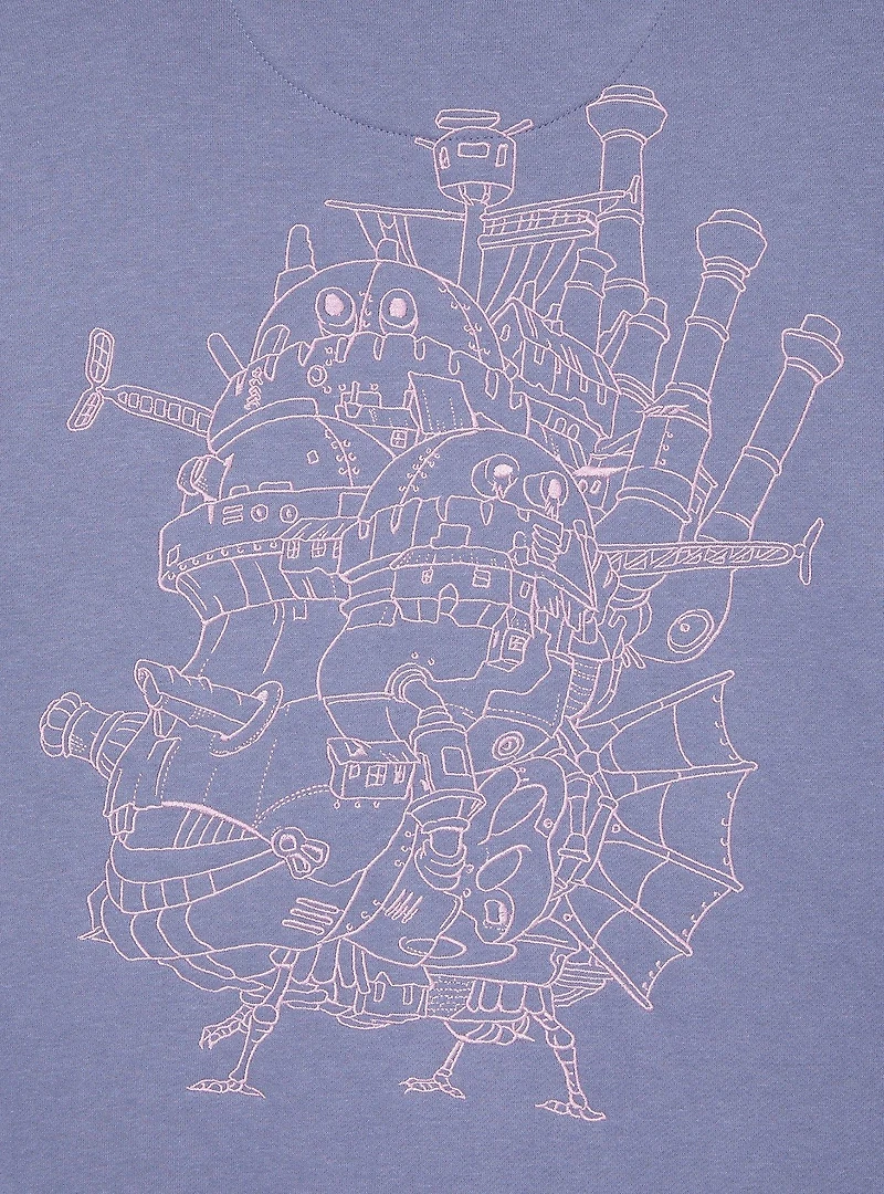 Studio Ghibli® Howl's Moving Castle Embroidered Tonal Icons Zippered Hoodie - BoxLunch Exclusive