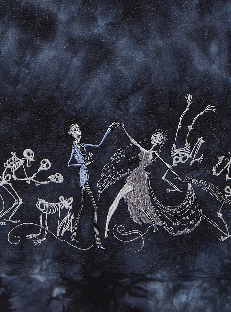 Corpse Bride Glow-in-the-Dark Tie-Dye Crewneck — BoxLunch Exclusive