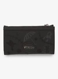 Wednesday Embroidered Icons Wallet - BoxLunch Exclusive