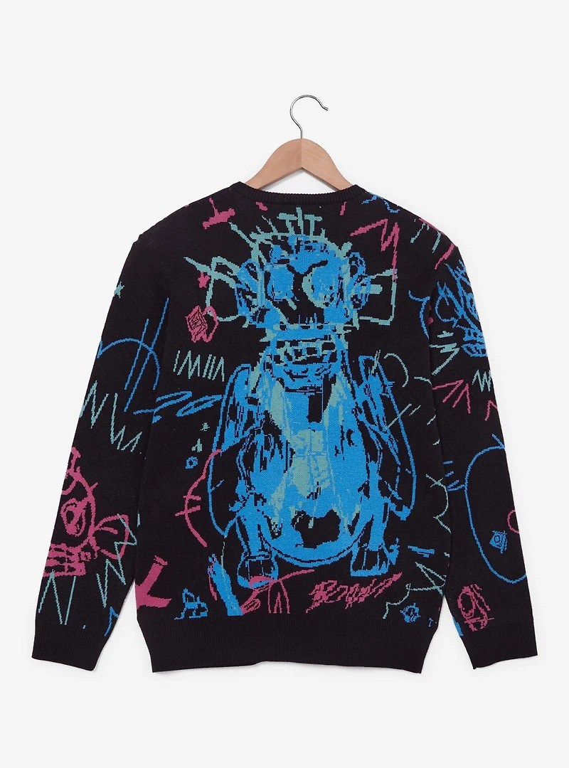 Arcane Jinx Graffiti Sweater - BoxLunch Exclusive