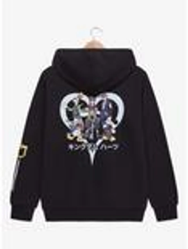 Disney Kingdom Hearts Logo Zippered Hoodie - BoxLunch Exclusive