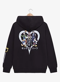 Disney Kingdom Hearts Logo Zippered Hoodie - BoxLunch Exclusive