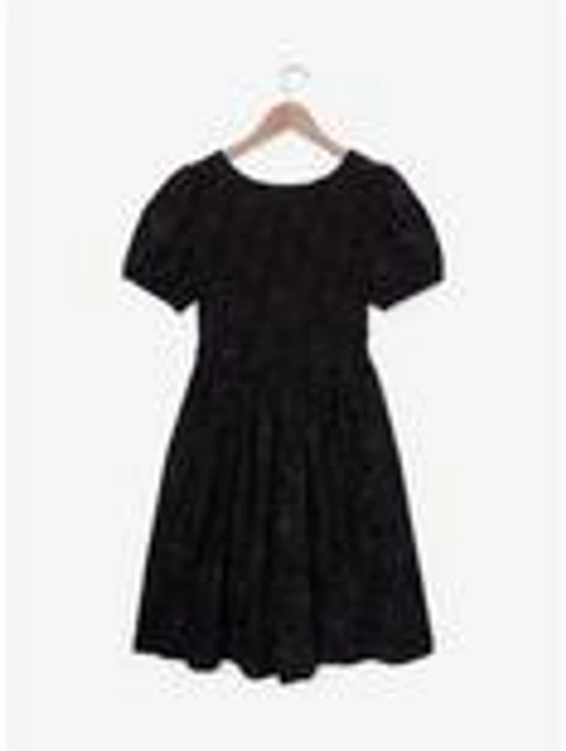 Beetlejuice Spiderwebs & Sandworms Smock Dress