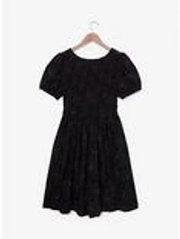 Beetlejuice Spiderwebs & Sandworms Smock Dress