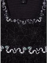 Beetlejuice Spiderwebs & Sandworms Smock Dress