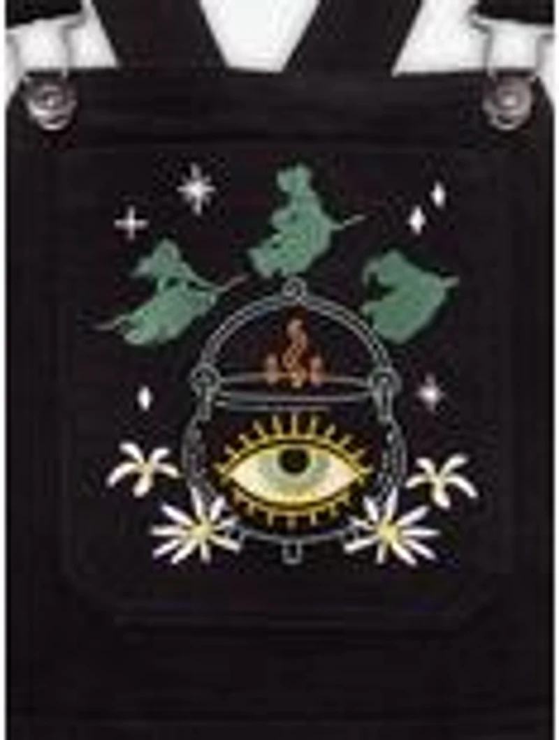 Disney Hocus Pocus Embroidered Icons Overall Dress — BoxLunch Exclusive