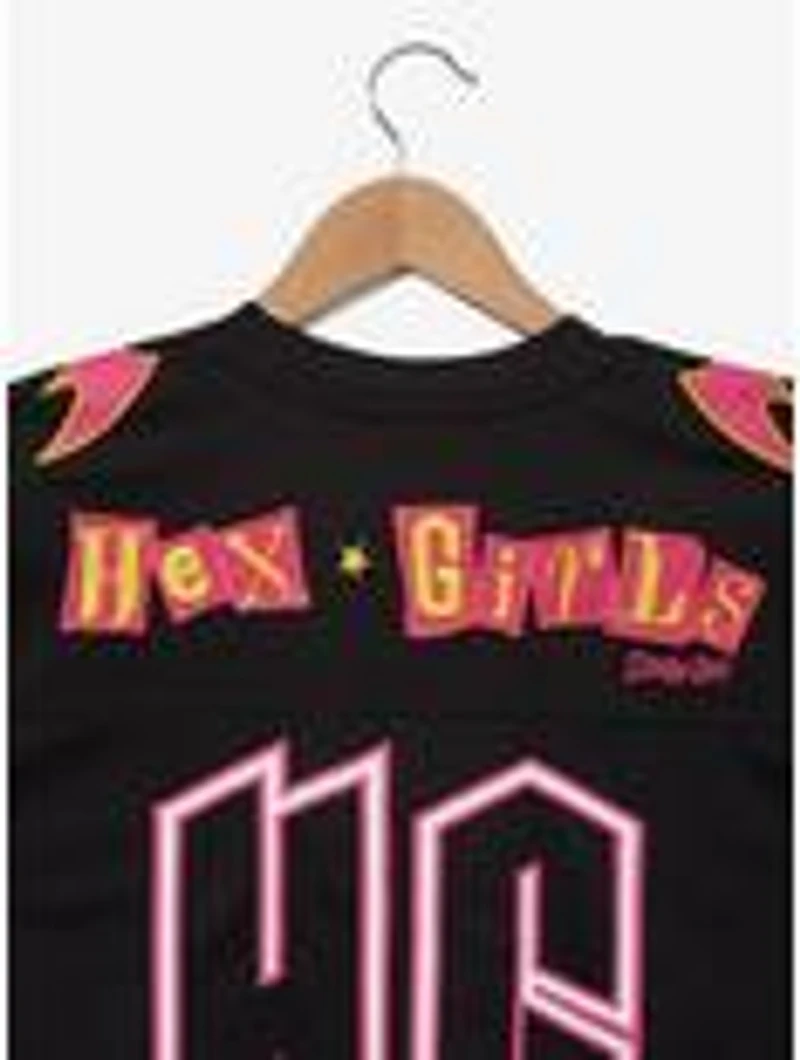 Scooby-Doo! Hex Girls Women's Plus Cropped Football Jersey — BoxLunch Exclusive