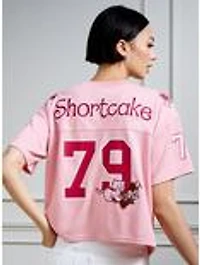 Strawberry Shortcake Women's Cropped Football Jersey - BoxLunch Exclusive