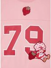 Strawberry Shortcake Women's Plus Cropped Football Jersey - BoxLunch Exclusive