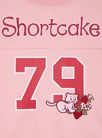 Strawberry Shortcake Women's Plus Cropped Football Jersey - BoxLunch Exclusive