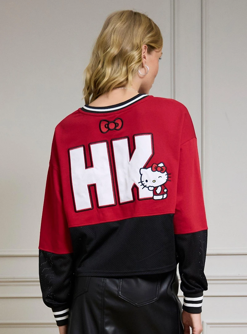 Sanrio Hello Kitty Women's Cropped Hockey Jersey