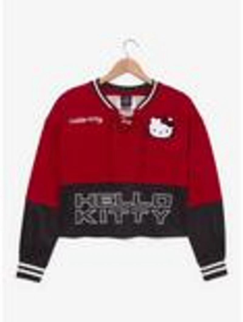 Sanrio Hello Kitty Women's Cropped Hockey Jersey