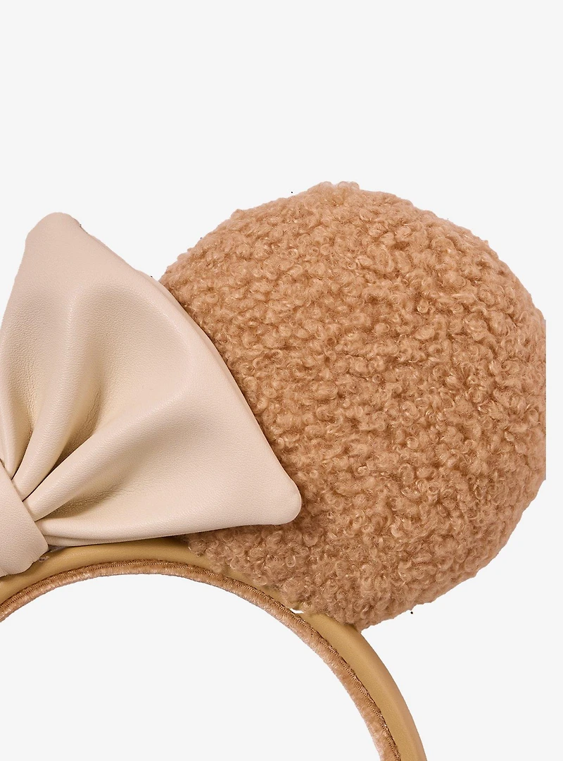 Loungefly Minnie Mouse Brown Sherpa Ears — BoxLunch Exclusive