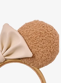 Loungefly Minnie Mouse Brown Sherpa Ears — BoxLunch Exclusive
