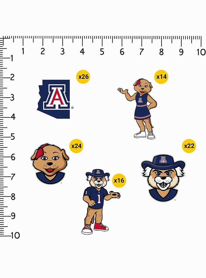 University Of Arizona 100 Ct. Sticker Pack