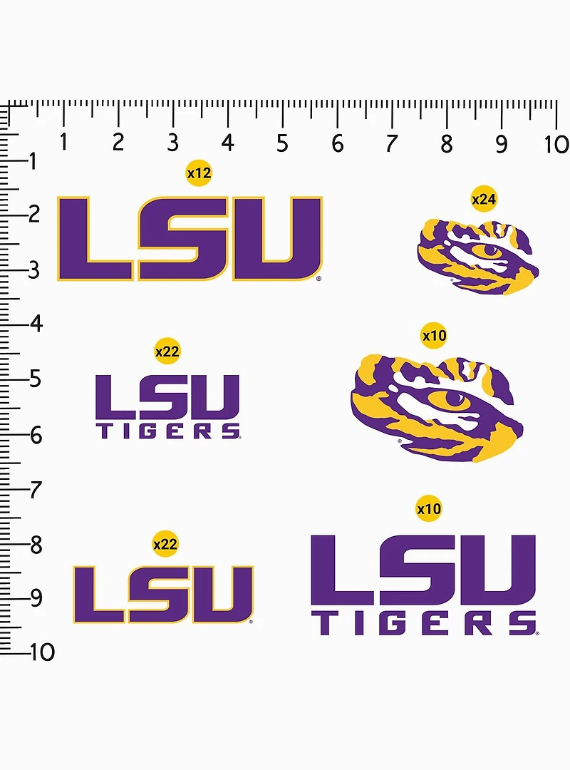 Louisiana State University Tigers 100Ct. Sticker Pack