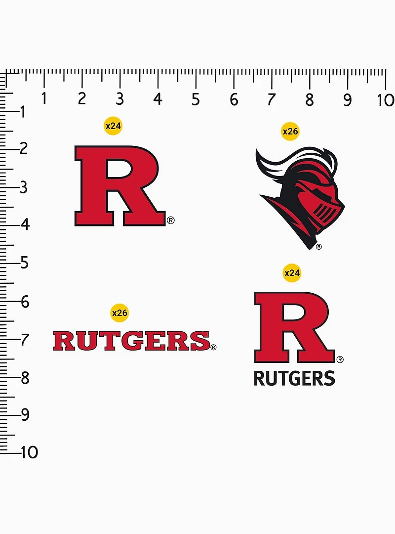 Rutgers University 100 Ct. Sticker Pack