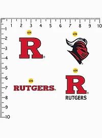 Rutgers University 100 Ct. Sticker Pack