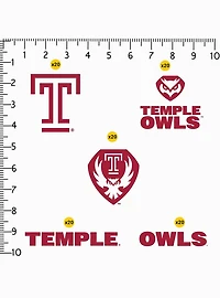 Temple University Owls 100 Ct. Sticker Pack