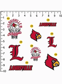 University Of Louisville Cardinals Basketball 100 Ct. Sticker Pack