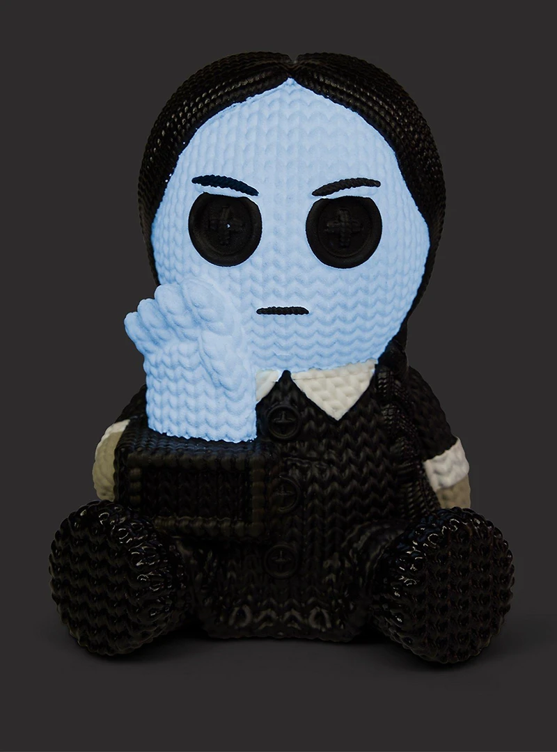 Addams Family Wednesday With Thing 101 Limited Edition Glow In The Dark Handmade by Robots Vinyl Figure