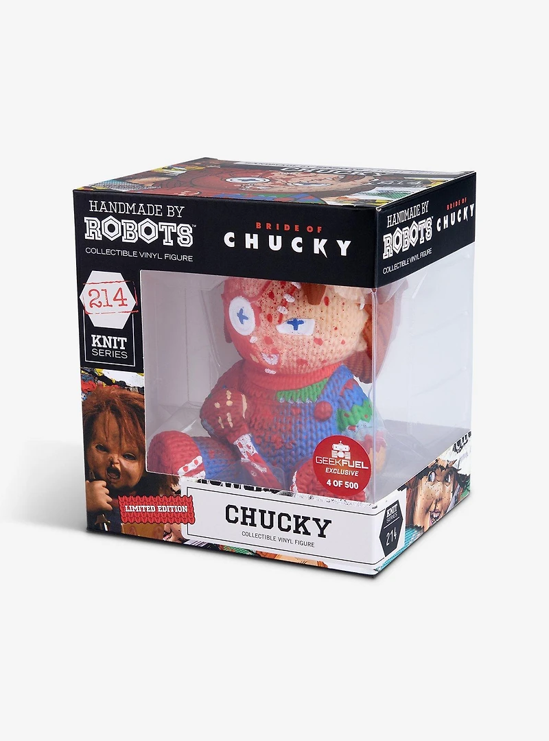 Bride of Chucky Chucky 214 Limited Edition Bloody Handmade by Robots Vinyl Figure