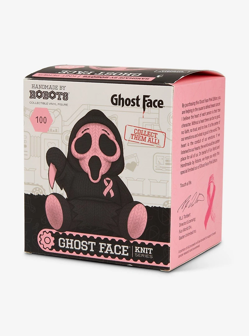 Scream Ghost Face 100 Limited Edition Pink Handmade by Robots Vinyl Figure