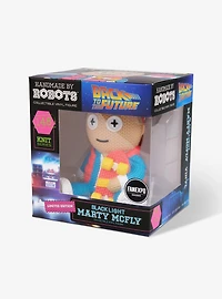 Back to the Future Marty Skateboard 148 Limited Edition Blacklight Handmade by Robots Vinyl Figure