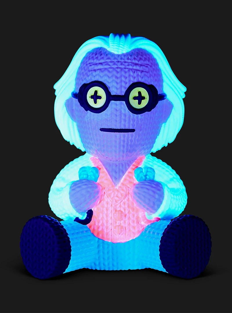 Back to the Future Dr. Brown Cables 149 Limited Edition Blacklight Handmade by Robots Vinyl Figure