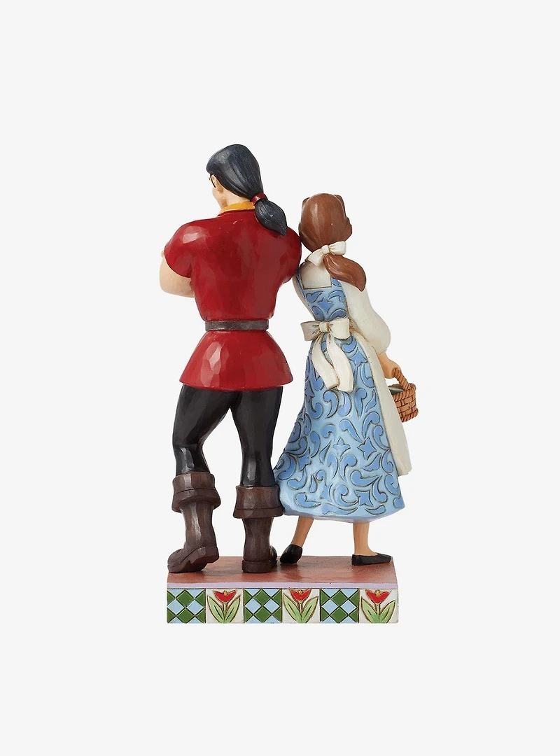 Disney Beauty and The Beast Gaston vs Belle Jim Shore Figurine