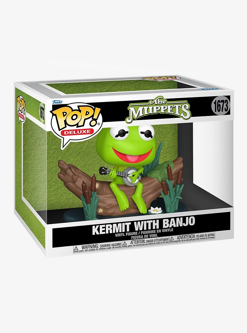 Funko Pop! Deluxe The Muppets Kermit With Banjo Vinyl Figure