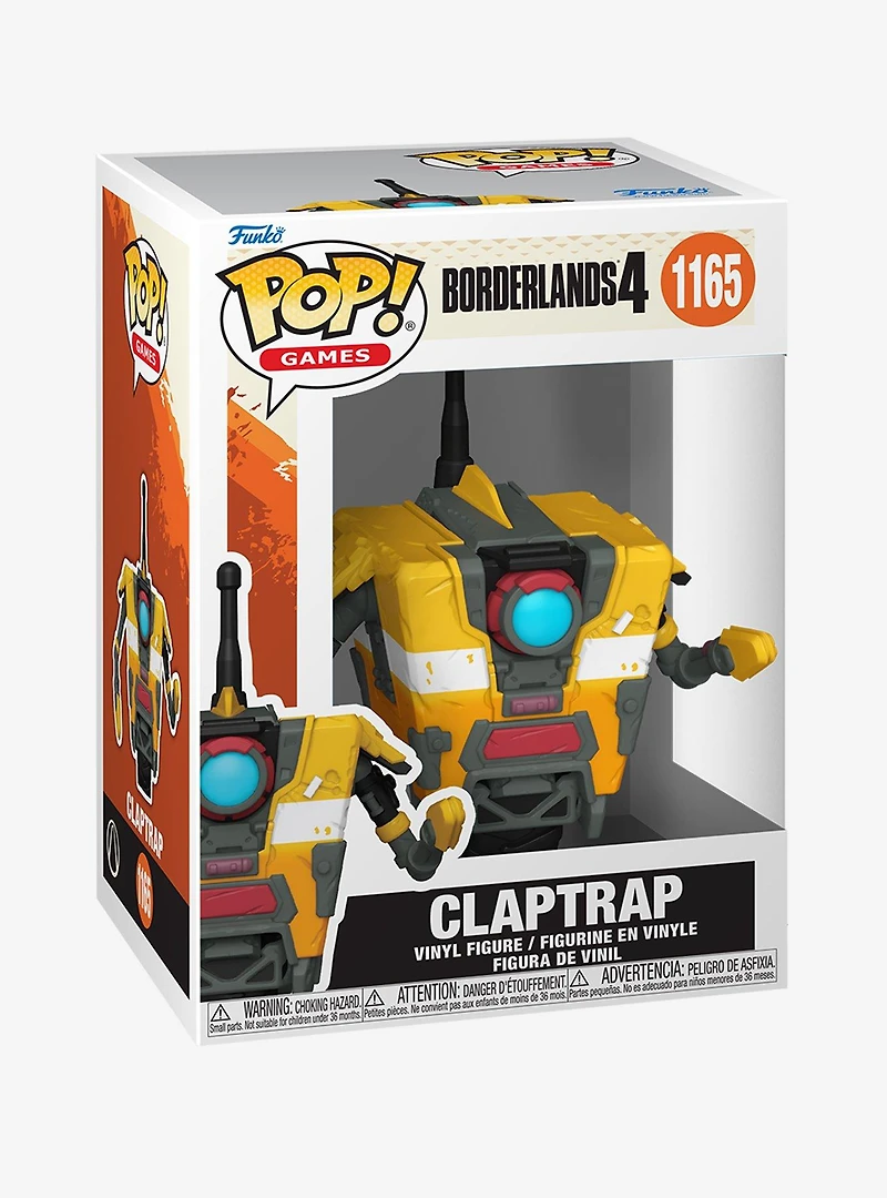 Funko Pop! Games Borderlands 4 Claptrap Vinyl Figure