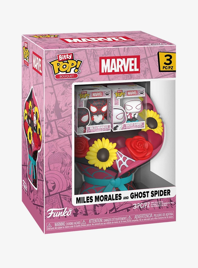 Funko Bitty Pop! Bouquet Marvel Spider-Man Miles Morales & Ghost Spider Vinyl Figure Set