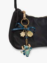 Loungefly Disney Lilo & Stitch Winter Stitch Ribbon Multi-Charm Keychain - BoxLunch Exclusive