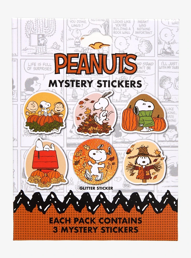 Peanuts Snoopy Fall Blind Bag Sticker Set